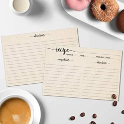 Recipe Cards 4x6 Tan Simple Script, 50-Pack, Made In USA, Double-Sided Thick Cardstock, Cute Vintage Rustic Kraft Look For Bridal Shower Wedding Housewarming Gift -Kitchen Island Sale 51LXcjsh7pL