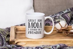 Job Mom Funny Coffee Mug - Gifts For Mom, Women - Best Mom Mothers Day Gifts - Unique Gag Gift Idea For Her From Daughter, Son, Child, Kids - Cool Birthday Present For A Mother - Fun Novelty Cup -Kitchen Island Sale 51LXlzCIYNL