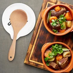 Oversized Farmhouse Spoon Rest - Ceramic Spoon Rest For Stove Top Cooking, 1 PK - Spoon Holder For Stove Top - White Spoon Rest For Kitchen Counter - Cute And Sturdy Utensil Rest -Kitchen Island Sale 51LrbQNVRIL