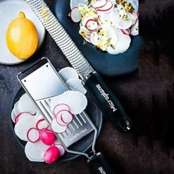 Microplane Kitchen Grater Set (Zester & Vegetable Slicer) For Parmesan, Citrus Fruits, Nutmeg, Potatoes, Zucchini And Cucumber With Stainless Steel Blade -Kitchen Island Sale 51MJ4PNLoXS