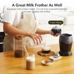 Lenders For Kitchen, Befano 11-in-1 Blender For Shakes And Smoothies, Personal Blender Margarita Machine With 700-Watt Base & Total Crushing Technology & 11 Piece Set For Smoothies, Ice And Fruit -Kitchen Island Sale 51MMMQ9OiGL