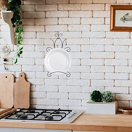 Dish Holder Black Metal Wall Mount Display Easel Horizontal Plate Rack Plate Hanger Plate Hanger Picture Frame Stand For Home Wall Hanging Decoration Ornament Black Style 1 Kids Bookshelf 5 Dish Holder Black Metal Wall Mount Display Easel Horizontal Plate Rack Plate Hanger Plate Hanger Picture Frame Stand For Home Wall Hanging Decoration Ornament Black Style 1 Kids Bookshelf - Image 5