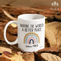 40th Birthday Gifts Women, 1983 Birthday Gifts For Women, 40 Year Old Birthday Gifts For Women, 40th Birthday Gift Ideas, 40 Birthday Gifts For Women, 40th Birthday Cups, Forty Mug -Kitchen Island Sale 51MjCpxoFuL