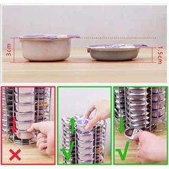 Coffee Capsule Holder, Compatible With Tassimo Capsules (52pcs) – Rotating Coffee Pod Stand (Tassimo 52pcs) -Kitchen Island Sale 51N0TZxdOoL