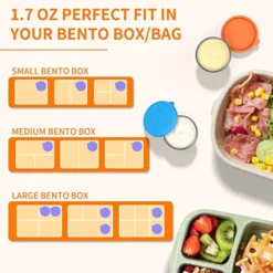 1.7 Oz/50ml Salad Dressing Container To Go, 6 Pack Small Containers With Lids, Reusable Sauce Containers For Lunch Box With Silicone Lids, Stainless Steel Small Food Containers, Leakproof, Sauce Cups 10 1.7 Oz/50ml Salad Dressing Container To Go, 6 Pack Small Containers With Lids, Reusable Sauce Containers For Lunch Box With Silicone Lids, Stainless Steel Small Food Containers, Leakproof, Sauce Cups -Kitchen Island Sale 51N9sT6PUVL