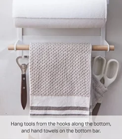 Yamazaki Home Tosca Magnetic Kitchen Storage Rack – Refrigerator Organizer Wall Holder -Kitchen Island Sale 51NDdsXeFrL