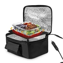 Ven Lunch Box Portable Mini Car Microwave 12V Electric Oven Fast Heating Picnic Box For Travel Camping Food Cooking Meal Work Trip Office Food Warmer