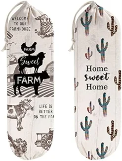 WELLBANEE 2Pcs Sunflower Plastic Bag Holder For Kitchen, The Bag Bag, Plastic Bag Organizer- PB001 -Kitchen Island Sale 51NJ iIJVSL. AC