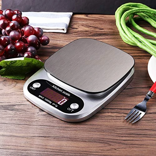 Digital Food Scale, 22 Lbs/10kg Multifunction Kitchen Scale With Large Back-lit LCD Display And Tare Function For Cooking Baking Diets 2 Digital Food Scale, 22 Lbs/10kg Multifunction Kitchen Scale With Large Back-lit LCD Display And Tare Function For Cooking Baking Diets - Image 2