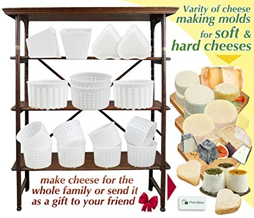 16 Pcs Cheesemaking Kit №3 Butter Punched Сheese Mold Press Strainer Cheese Tofu Press Mold Cheese Making Kit 4 16 Pcs Cheesemaking Kit №3 Butter Punched Сheese Mold Press Strainer Cheese Tofu Press Mold Cheese Making Kit - Image 4