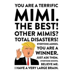 Funny President Donald Trump 11oz. Coffee Mug Gift, Terrific Mimi, 1-Pack, Hot Chocolate Christmas Birthday Drinking Cup Republican Political Satire For Family In Laws -Kitchen Island Sale 51Nu3SLCnBL