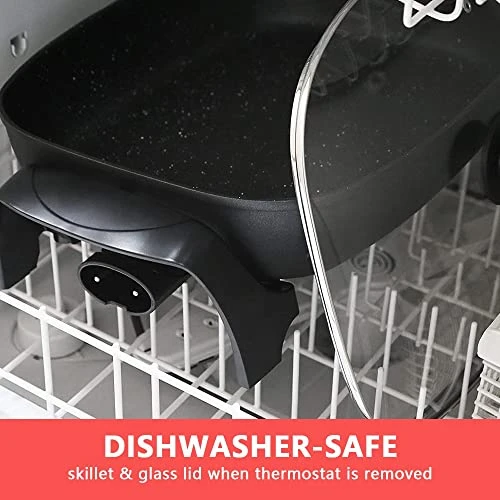 GENERIC Extra Deep Non-stick Electric Skillet Scratch Resistant, Serves 6 To 8 People (10.5Qt.) 4 GENERIC Extra Deep Non-stick Electric Skillet Scratch Resistant, Serves 6 To 8 People (10.5Qt.) - Image 4