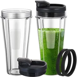 24OZ Blender Replacement Cups For Ninja Blender, 2 - Pack Replacement Cups With Sip & Seal Lid And Gaskets Set Compatible With Nutri Ninja Auto IQ Series Blenders BL450, BL480, BL490, BL640, BL680 -Kitchen Island Sale 51OKhCJSWtL. AC