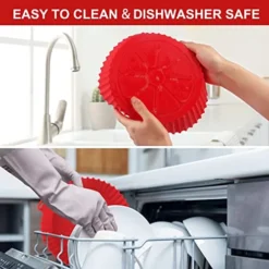 2-Pack Air Fryer Silicone Liners Pot For 3 To 5 QT, Silicone Air Fryer Liners Basket, Food Safe Air Fryer Oven Accessories, Reusable Air Fryer Silicone Liners Inserts (Top 8in,Bottom 6.8in) -Kitchen Island Sale 51OOcm9o0tL