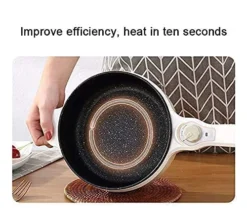 Electric Skillet,5 In 1Mini Student Dorm Pan,Rapid Noodle Cooker,Non-stick Sauté Pan,Hot Pot With Lid,for Cooking,Roasting,Stir-frying,baking,Steaming. -Kitchen Island Sale 51OT2k7QjsL