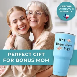 Stepmom Tumbler 30oz, Best Bonus Mom Ever Gifts, Step Mom Gifts For Your Second Mom, Bonus Mom Mothers Day Gifts For Stepmoms, Bonus Mom Gifts For Mothers Day Gifts For Step Mom Birthday Gifts -Kitchen Island Sale 51OcECbYaEL