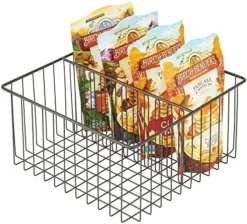 MDesign Farmhouse Decor Metal Wire Food Organizer Storage Bin Baskets For Kitchen Cabinets, Pantry, Bathroom, Laundry Room, Closets, Garage, 6 Sections - Bronze -Kitchen Island Sale 51OqO7sQtGL. AC