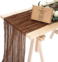 Cheesecloth Table Runner Peach Coral 35 X 120 Inches Gauze Tablecloth 10Ft Boho Rustic Decorations For Wedding Decor Reception Bridal Shower Holiday Party -Kitchen Island Sale 51OqWZkJDbL. AC