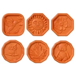 Wn Sugar Savers - Set Of 6 - Hummingbird, Maple Leaf, Sun, Owl, Bear, And Daisy Designs