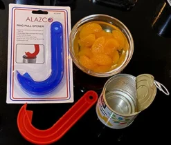 2 Easy Safe Ring Pull CAN OPENER Protects Nails Arthritis Hands Helper By ALAZCO RED & BLUE -Kitchen Island Sale 51PRt7z7rFS