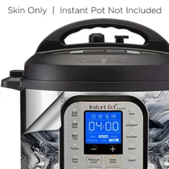 Wrap For Instant Pot Accessories 6 Quart Duo60 Cover Sticker | Wraps Fit InstaPot Duo 60 6 Quart ONLY | Black White Marble Swirl -Kitchen Island Sale 51PX0NtGXIL