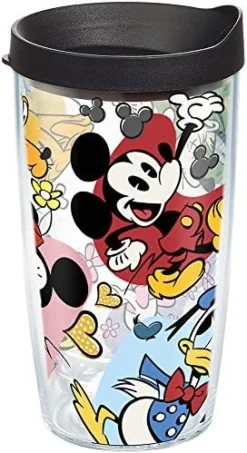 Tervis Disney - Classic Characters Tumbler With Wrap And Black Lid 24oz, Clear -Kitchen Island Sale 51PgCVCUJCL. AC