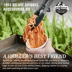 Commercial-Grade Griddle Accessories Kit For Blackstone - Spatulas, Scraper, Cheese Melting Dome, Egg Rings, Bottles, And More For Indoor/Outdoor Cooking On Flat Top Grills 9 Commercial-Grade Griddle Accessories Kit For Blackstone - Spatulas, Scraper, Cheese Melting Dome, Egg Rings, Bottles, And More For Indoor/Outdoor Cooking On Flat Top Grills -Kitchen Island Sale 51Py7uFZCpL