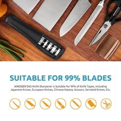 Knife Sharpeners, 4 In 1 Blade Sharpener And Scissors Sharper, Professional Knife Sharpeners For Kitchen Knives, Hunting Knife, Handheld Knife Sharpner -Kitchen Island Sale 51Q3q3kSNbL