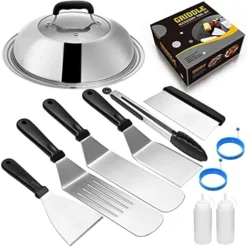 Griddle Accessories Compatible With Blackstone And Camp Chef, Flat Top Griddle Scraper Tool With Melting Dome For Outdoor Cooking, Grill Accessories 11 Griddle Accessories Compatible With Blackstone And Camp Chef, Flat Top Griddle Scraper Tool With Melting Dome For Outdoor Cooking, Grill Accessories -Kitchen Island Sale 51Q7QrSeAcL. AC