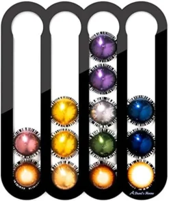 Coffee Pod Holder For Nespresso Vertuo Capsules - Magnetic Holder Suitable To Be Mounted On The Fridge (Black) -Kitchen Island Sale 51QOjyalQFL. AC