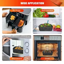 2 Packs Air Fryer Silicone Pot For Ninja Foodi Dual DZ201 DZ401, Food Grade Reusable Non Stick Replacement Silicone Air Fryer Liner Basket Bowl Accessories For Ninja 8 QT Air Fryer, Dishwasher Safe 20 2 Packs Air Fryer Silicone Pot For Ninja Foodi Dual DZ201 DZ401, Food Grade Reusable Non Stick Replacement Silicone Air Fryer Liner Basket Bowl Accessories For Ninja 8 QT Air Fryer, Dishwasher Safe -Kitchen Island Sale 51QOpFpThFL