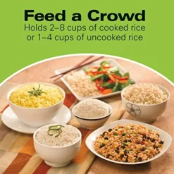 Hamilton Beach Mini Rice Cooker & Food Steamer, 8 Cups Cooked (4 Uncooked), With Steam & Rinse Basket, White (37508) 9 Hamilton Beach Mini Rice Cooker & Food Steamer, 8 Cups Cooked (4 Uncooked), With Steam & Rinse Basket, White (37508) -Kitchen Island Sale 51Qg1C6w1GL