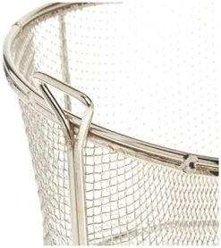 Winco FBRS-8 Round Wire Fry Basket, 8-1/2-Inch, 6-Mesh,Nickel,Medium -Kitchen Island Sale 51QpQnELfKL