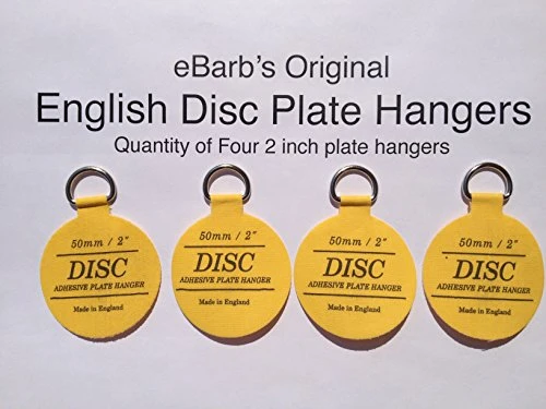 EBarb's"The Original" English Plate Hanger Disc-a Quantity Of Four 1.25 Inch Hangers 5 EBarb's"The Original" English Plate Hanger Disc-a Quantity Of Four 1.25 Inch Hangers - Image 5