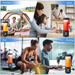 Portable Personal Size Blender - 15.2Oz USB Rechargeable 4000mAh Mini Blender | 6 Blades For Shakes And Smoothies Juicer With BPA-Free Plastic Cup | Portable Mixer For Sport Outdoor Travel Blender -Kitchen Island Sale 51QyLGS10jL