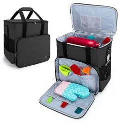 Luxja Portable Storage Bag For KitchenAid Mixers And Extra Accessories (Compatible With 4.5-Quart And 5-Quart KitchenAid Mixers), NO ACCESSORIES INCLUDED, Black