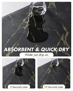 -Coffee Mat Hide Stain Rubber Backed Absorbent Dish Drying Mat For Kitchen Counter-Coffee Bar Accessories Fit Under Coffee Maker Coffee Machine Coffee Pot Espresso Machine Dish Rack -Kitchen Island Sale 51R9L5B1uUL