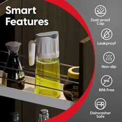 Ooking Oil Dispenser Bottles For Kitchen – Drizzle Oil, Dressing & Coffee Syrup From Your Drip-Free, Auto-Open, 17 Oz Oil Bottles – Gray 2-Pack Glass Olive Oil Dispenser Bottle 13 Ooking Oil Dispenser Bottles For Kitchen – Drizzle Oil, Dressing & Coffee Syrup From Your Drip-Free, Auto-Open, 17 Oz Oil Bottles – Gray 2-Pack Glass Olive Oil Dispenser Bottle -Kitchen Island Sale 51REGy2SSvL