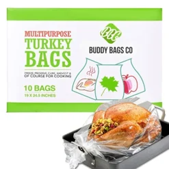 Multipurpose Turkey Oven Bags - Made In USA - 19" X 24.5" - 10 Pack
