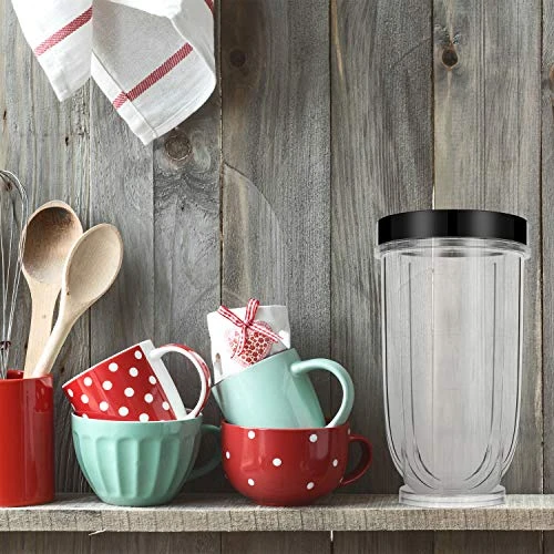 6 Pieces Black Plastic Keep Fresh Lid Parts Replacement Compatible With Magic Bullet 250W 4 6 Pieces Black Plastic Keep Fresh Lid Parts Replacement Compatible With Magic Bullet 250W - Image 4