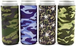 Arty Girl Kim Slim Can Coolers - Neoprene Insulated Slim Can Cooler For Tall Skinny 12oz Cans Like Truly Hard Seltzers And Red Bull - 4 Pack Camper -Kitchen Island Sale 51RvgSMPi4L. AC