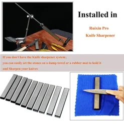 Value Pack Diamond Knife Sharpening Stones Kit Diamond Plates Kit Sharpen Knife Blades Sharp Surface Flat Must-haves For Ruixin Type Sharpeners (#80#200#400#500#600#800#1000#1500#2000#3000) -Kitchen Island Sale 51RwZxuRDVL