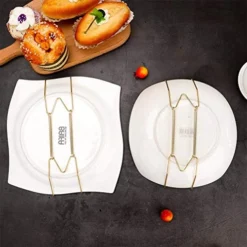 10 PCS Wire Plate Hangers, 8 Inch Plate Holders For The Wall And 15 Pack Wall Plate Hooks, Invisible Dish Display Plate Hangers, Stainless Steel Plate Hangers Gold 7.5" To 8.8" Plates -Kitchen Island Sale 51S0HcrngbL