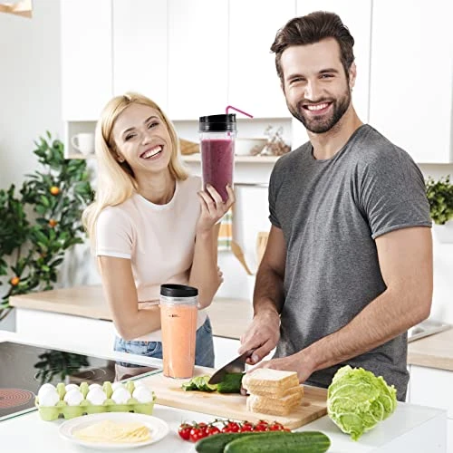 16 Oz Single Serve Blender Cups For Shakes And Smoothies - 2Pcs Ninja Blender Cups Replacement With Flip Top Lid Parts - Single Serve Cup Lid For BL770 BL780 BL660 BL740 BL810 Nutri Ninja Blenders 5 16 Oz Single Serve Blender Cups For Shakes And Smoothies - 2Pcs Ninja Blender Cups Replacement With Flip Top Lid Parts - Single Serve Cup Lid For BL770 BL780 BL660 BL740 BL810 Nutri Ninja Blenders - Image 5