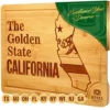 Bamboo State Cutting Board For Kitchen – California Cheese Board, Charcuterie Platter & Serving Tray, (15" X 10")