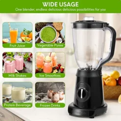 300W Cordless Portable Blender For Shakes And Smoothies, Regenerate Personal Large Size Cordless Mixer With Rechargeable Battery For Kitchen Outdoor Sports, Tritan 48 Oz Camping Blender Jar For Fruits, Veges, Black -Kitchen Island Sale 51SQBZeAPHL