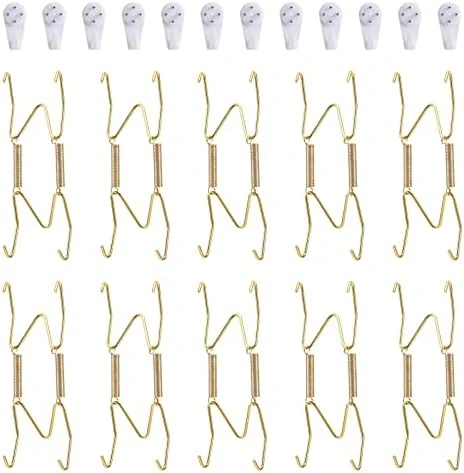 12 Pack Plate Hangers, 8 10 12 Inch Wall Plate Hangers And 16 Pack Wall Hooks, Compatible 7.5 To 12.5 Inch Decorative Plates, Antique China, Antique Plates And Arts 6 12 Pack Plate Hangers, 8 10 12 Inch Wall Plate Hangers And 16 Pack Wall Hooks, Compatible 7.5 To 12.5 Inch Decorative Plates, Antique China, Antique Plates And Arts - Image 6