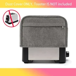 2 Slice Toaster Cover, Bread Toaster Oven Dustproof Cover With Pockets, Waterproof Kitchen Small Appliance Cover Broiler Appliance Organizer Bag Anti Fingerprint Protection Woman Gifts (S, Grey) -Kitchen Island Sale 51SpeBCdUYL