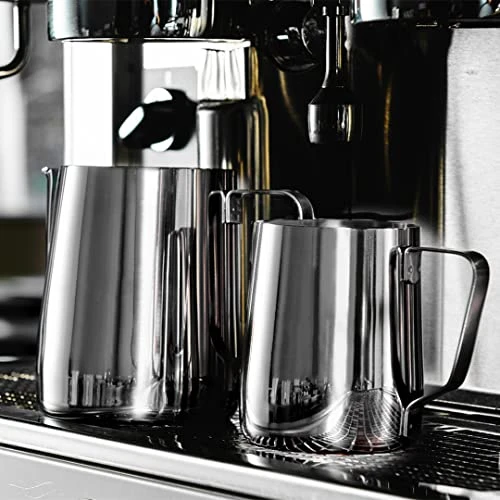Stainless Steel Milk Frothing Pitcher 20 Oz (600 Ml) Espresso Steaming Coffee Barista Craft Latte Cappuccino Milk Cream Frother Cup Pitcher Milk Jug Coffee Maker Espresso Machines, Polished Finished 6 Stainless Steel Milk Frothing Pitcher 20 Oz (600 Ml) Espresso Steaming Coffee Barista Craft Latte Cappuccino Milk Cream Frother Cup Pitcher Milk Jug Coffee Maker Espresso Machines, Polished Finished - Image 6