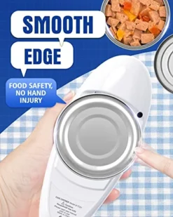Smooth Edge Electric One-Touch Can Opener, Food-Safe Automatic Can Openers For Kitchen Fits Almost All Can Sizes, Hands Free Battery Can Openers Prime For Seniors With Arthritis -Kitchen Island Sale 51T4vNZStwL